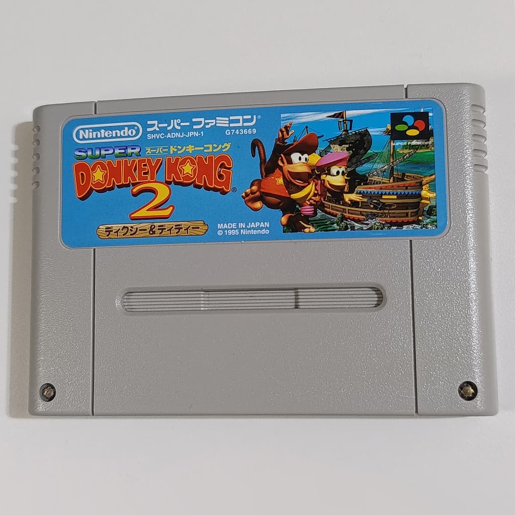 Jogo Super Donkey Kong 2/Donkey Kong Country 2 Original SNES – Super Famicom – Cartucho Loose