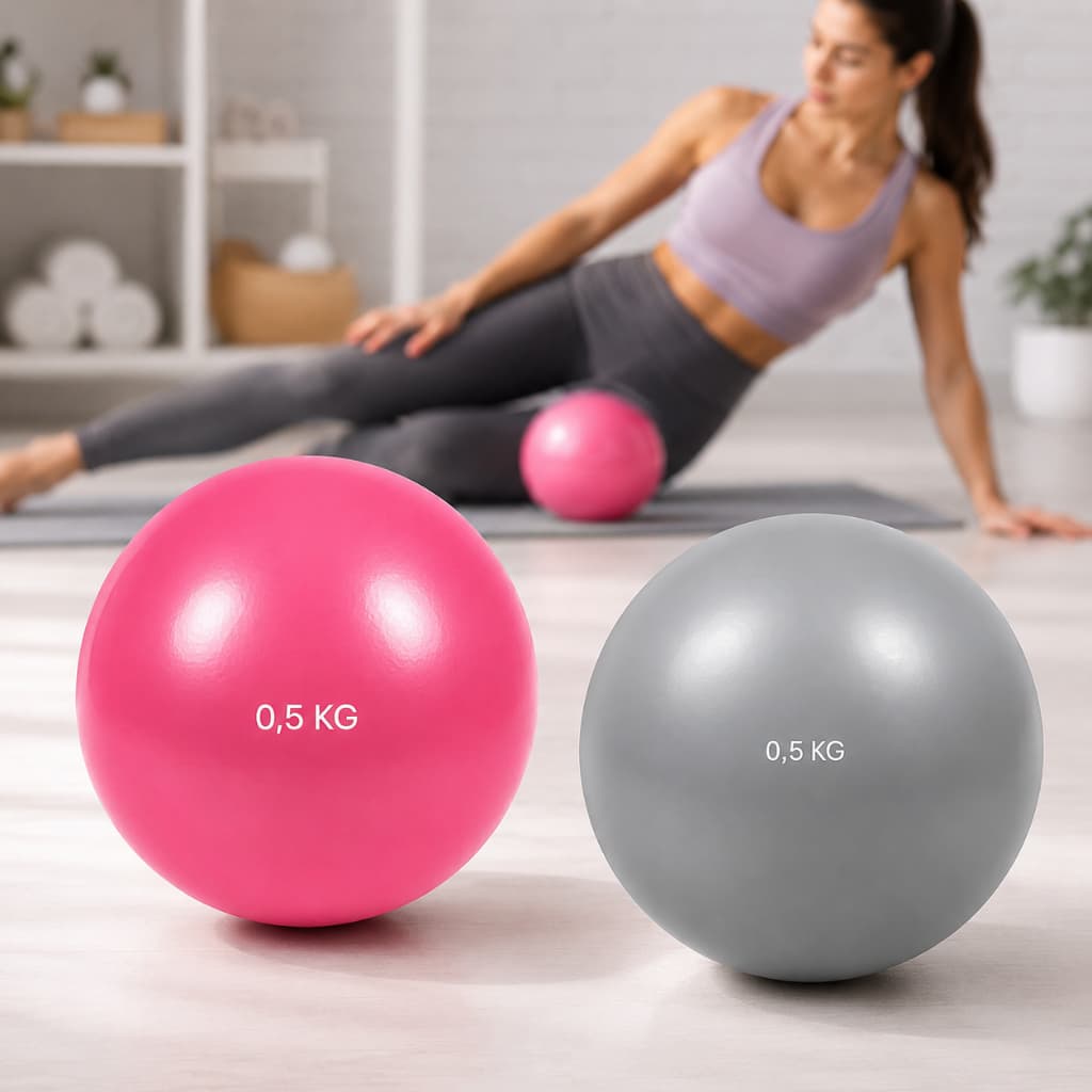 Bola Tonificadora Peso 0,5Kg MIG Sandball Tonning Ball Yoga Treino Funcional Pilates Fortalecimento