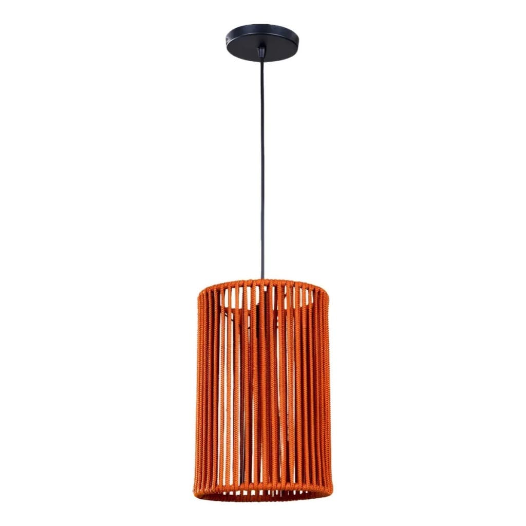 Luminária Decorativa Pendente - Rustico - Corda Náutica - Modelo Mariah