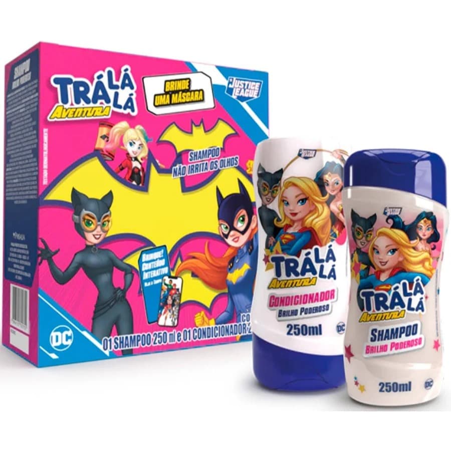 Kit Trá Lá Lá Aventura Brilho Poderoso Shampoo 250ml + Condicionador 250ml