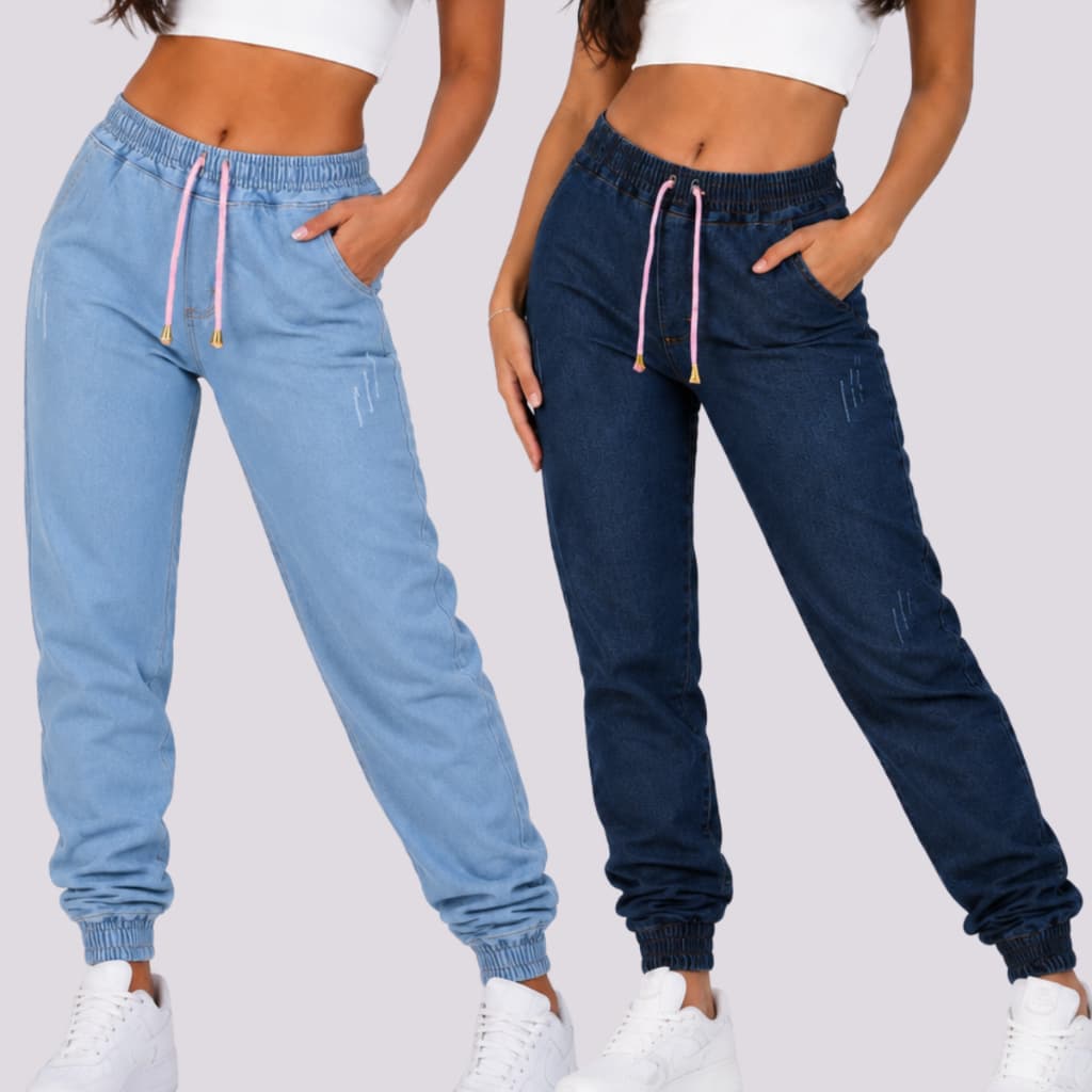 Kit 2 calças jogger menina juvenil 8 ao 16