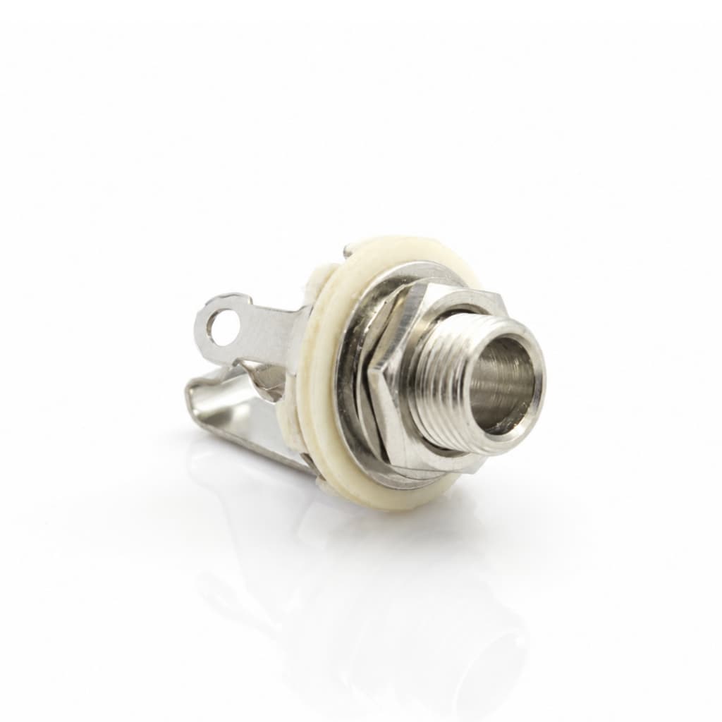 Conector Jack P10 Mono Para Guitarra Contra Baixo 1/4 "