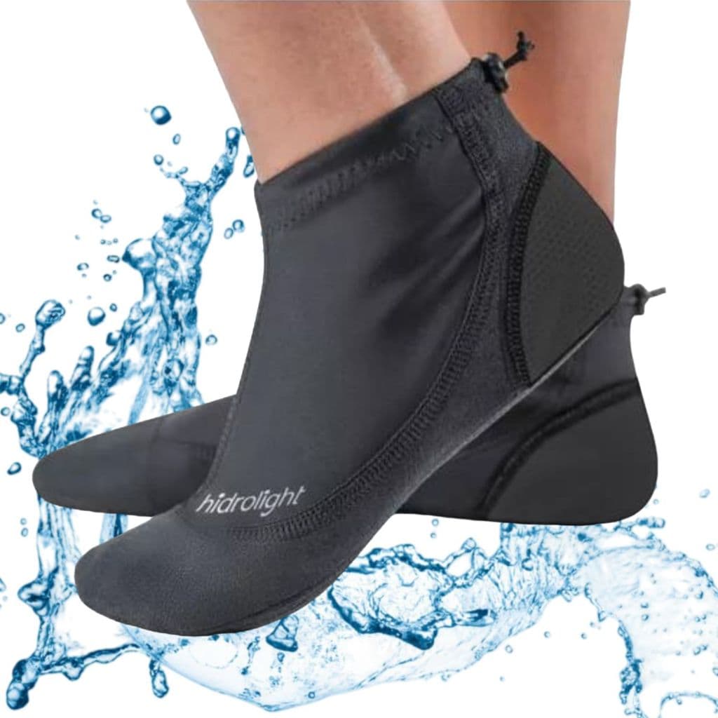 Sapatilha Náutica Proteção Térmica Aquática Pés Meia Antiderrapante Borracha Neoprene Unissex