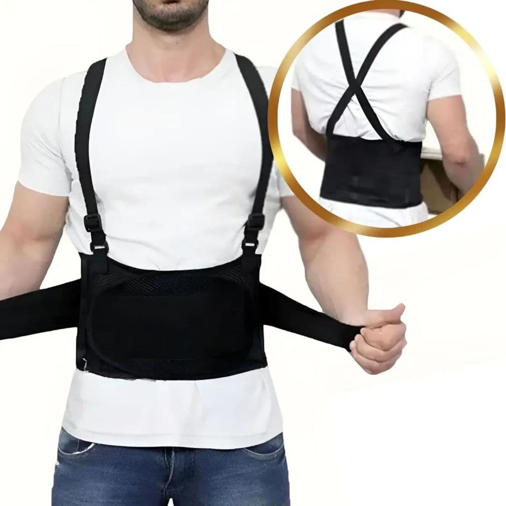 Cinta Ergonômica Lombar EPI Carregar Peso Protege Coluna Cervical Previne Lesão Dortler Original