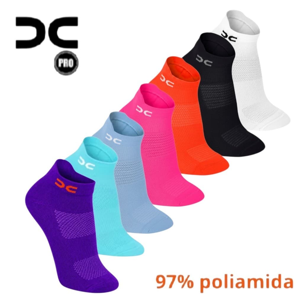 MEIA ESPORTIVA POLIAMIDA UNISSEX CORRIDA CANO CURTO ACADEMIA PUNHO 3D CICLISMO SPINNIG FITNESS
