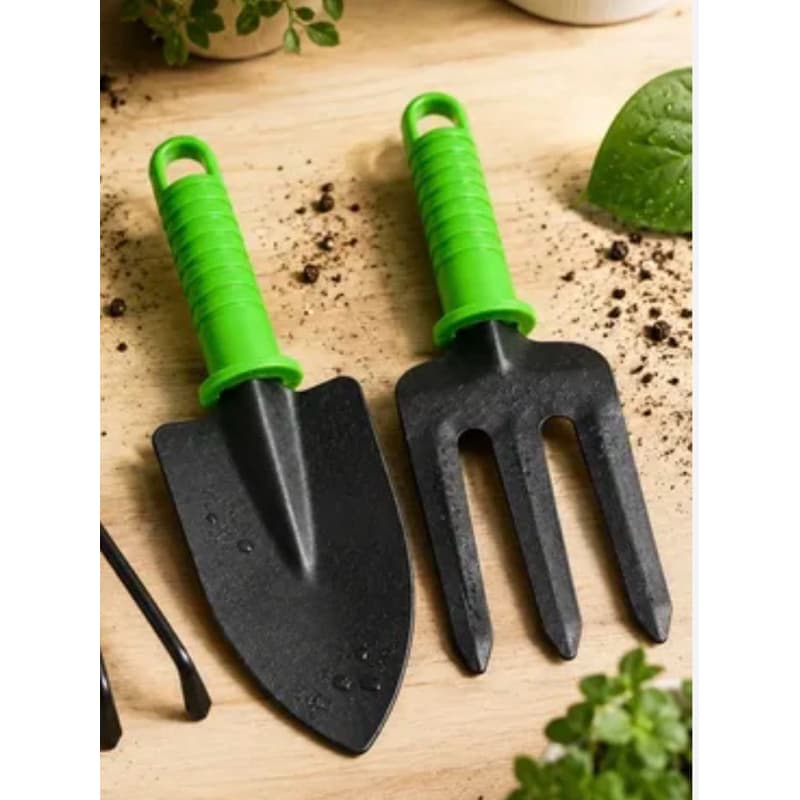 Kit Jardinagem Pá de Mão + Garfo – Ferramentas para Jardim, Horta e Vasos