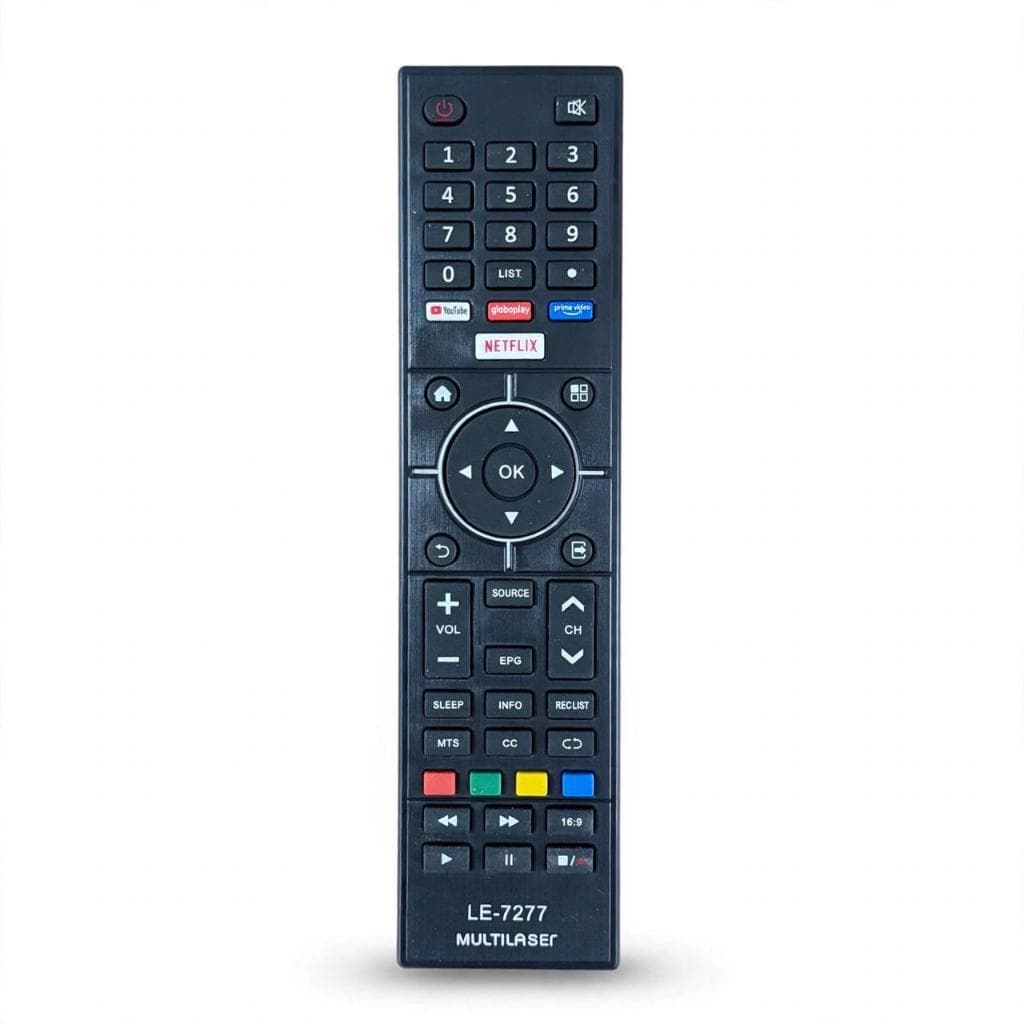 Controle Remoto Universal Compativel TV Multilaser Smart Lelong LE-7277