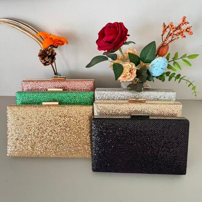 Bolsa Tiracolo / Carteira Feminina Com Glitter Para Festa / Banquete / Casamento WT168-6