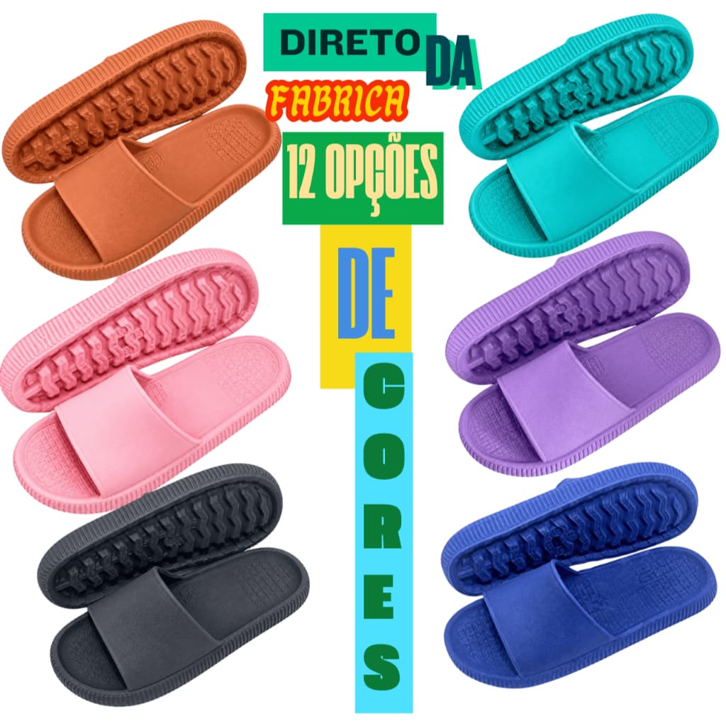Chinelo Slide Nuvem Unissex Feminino e Masculino Macio Leve Antiderrapante Ergonômico flexível e Moderno