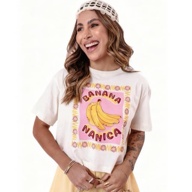 Cropped Oversized Feminino 100% Algodão Cropped Feminino Moda Blogueira
