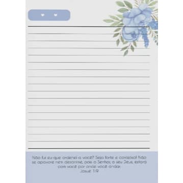 KIT COM 4 UNIDADES CADERNO DE VERSICULOS TAMANHO A6 15X10