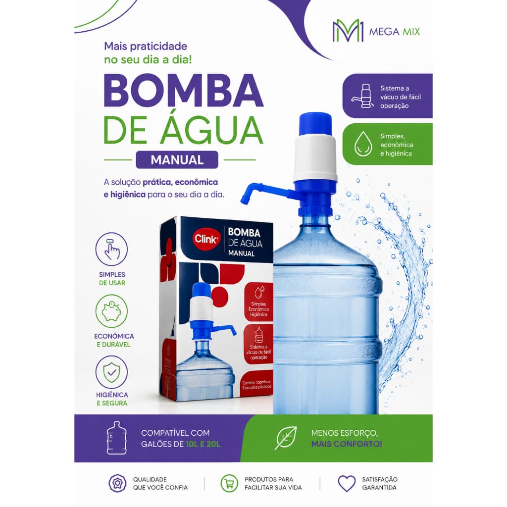Bomba De Água para Galão De pressão manual
