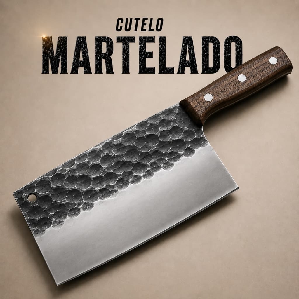 Faca Cutelo Machadinha Em Inox Churrasco Açougueiro Premium Machado Camping