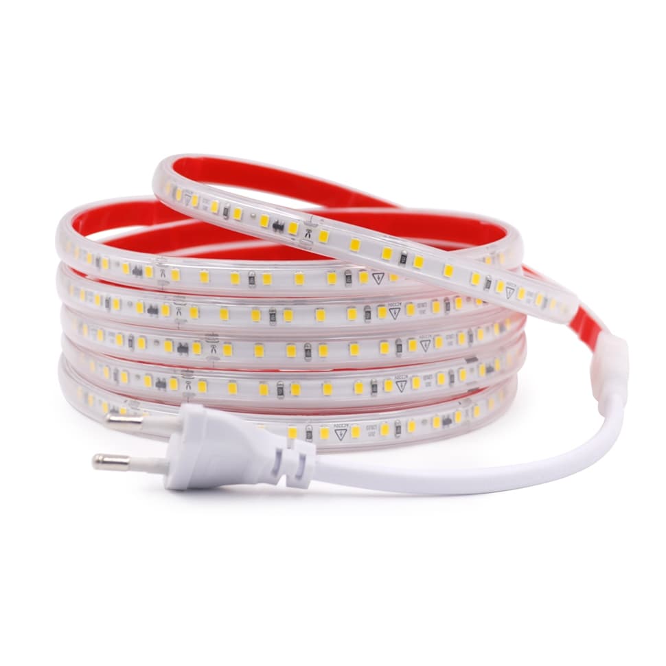 Kit de fita de LED colorida de 1 a 10 metros, LEDs 5050, 120 LEDs, fita dupla face para conexão direta, classificação de