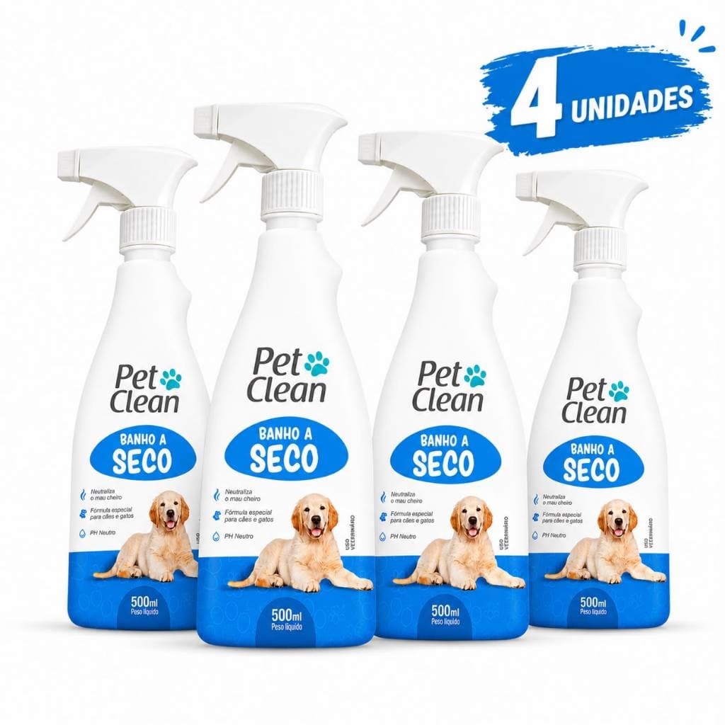 Banho a Seco Para Cães e Gatos Pet Clean - 500ML Sem Enxágue Promoção Envio Imediato
