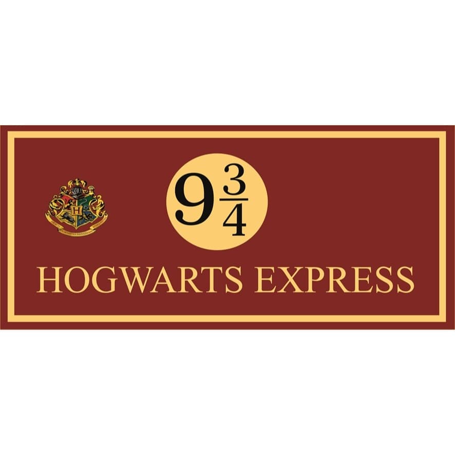 PROMOÇÃO!!! Adesivo De Parede Harry Potter 9 3/4 (Nove E Três Quartos) 60cmx27cm