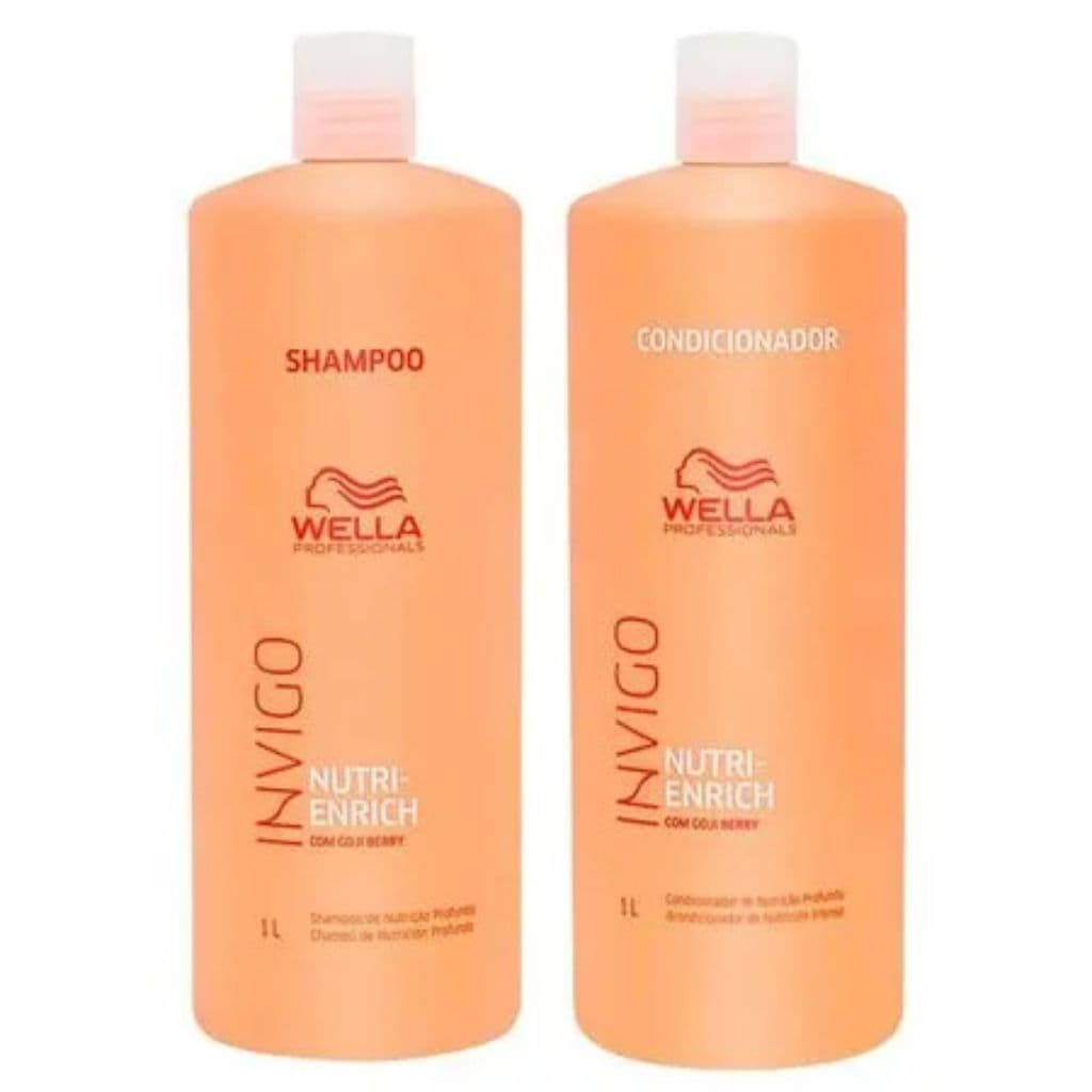 Kit Wella Pro Invigo Enrich Nutri Shampoo 1L + Condicionador 1L