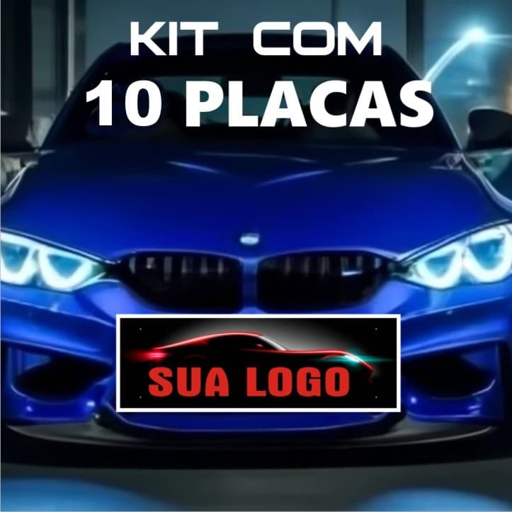 KIT COM 10 a 30 PLACAS Personalizada para REVENDAS E ESTÉTICAS
