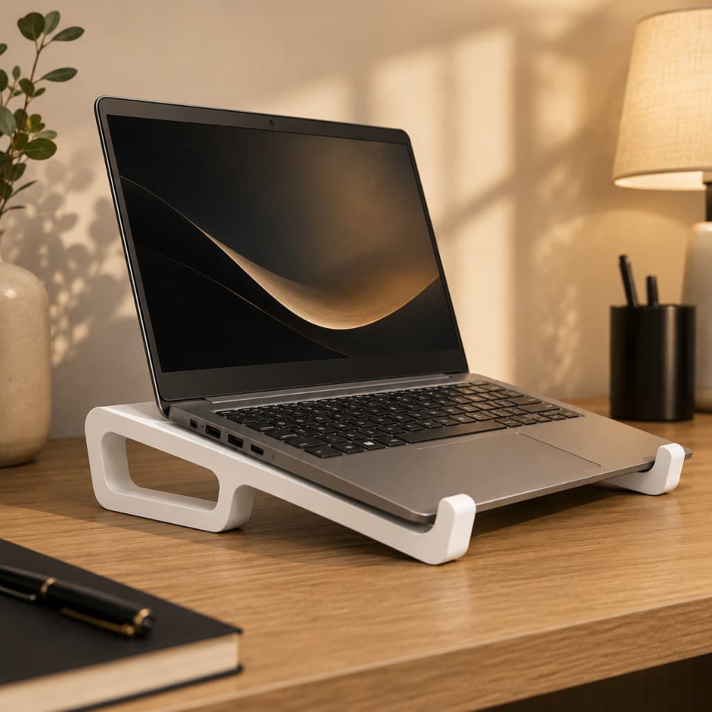 Suporte para Notebook Ergonômico Base Elevada Ventilada Antiderrapante para Mesa Escritório Home Office