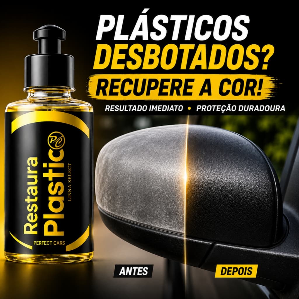 Restaurador E Revitalizador De Plástico Automotivo Para Choque Painel Carro Proteção UV Perfect Cars
