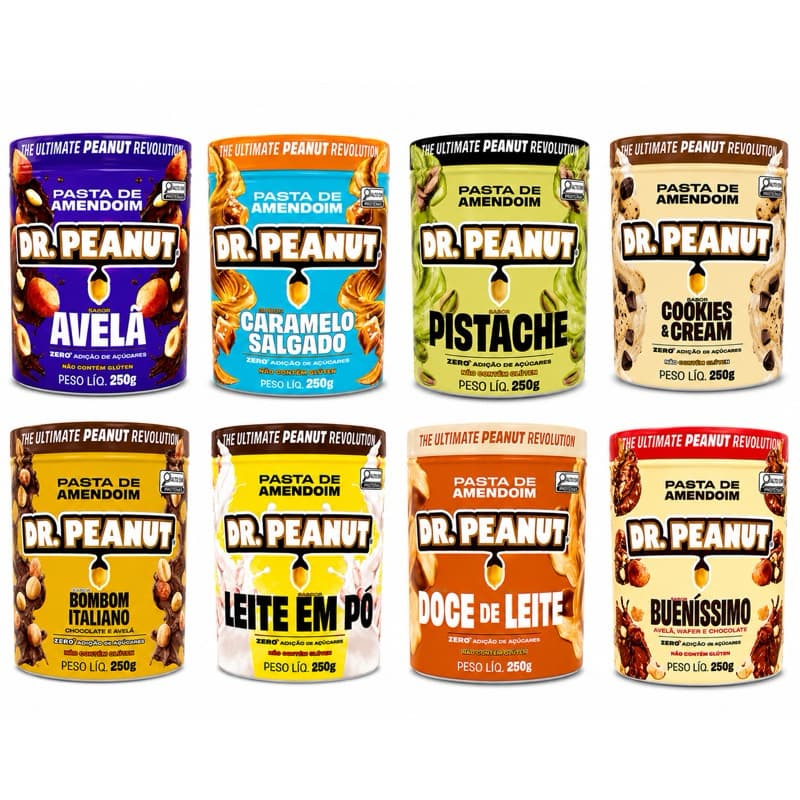 Pasta de Amendoim Dr. Peanut 250g – Diversos Sabores