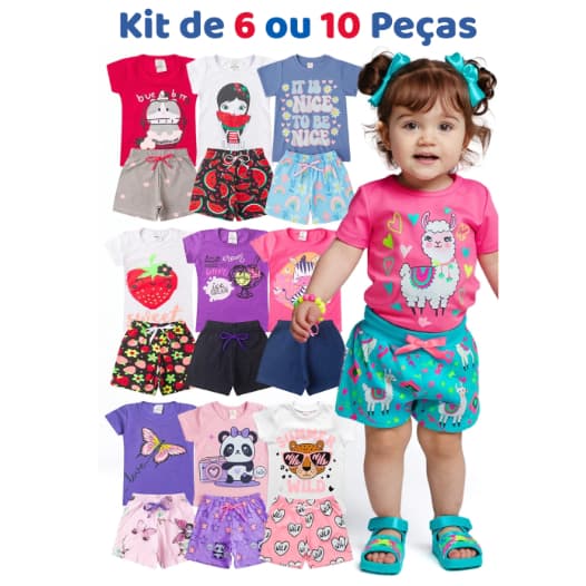 Conjuntos Infantil Menina Verão