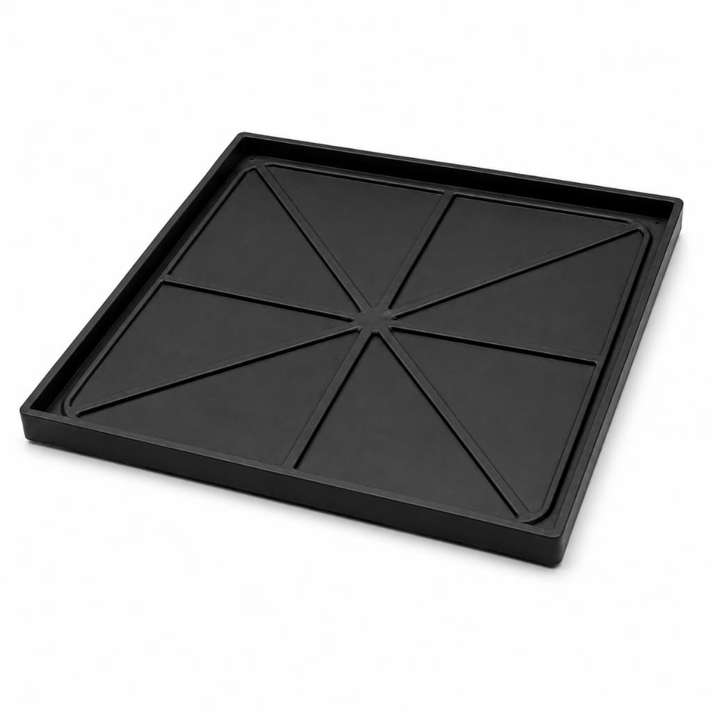 Tampa Passagem Inspeção Caixa de Gordura Esgoto Oculta Cola Piso Invisível 27x27cm