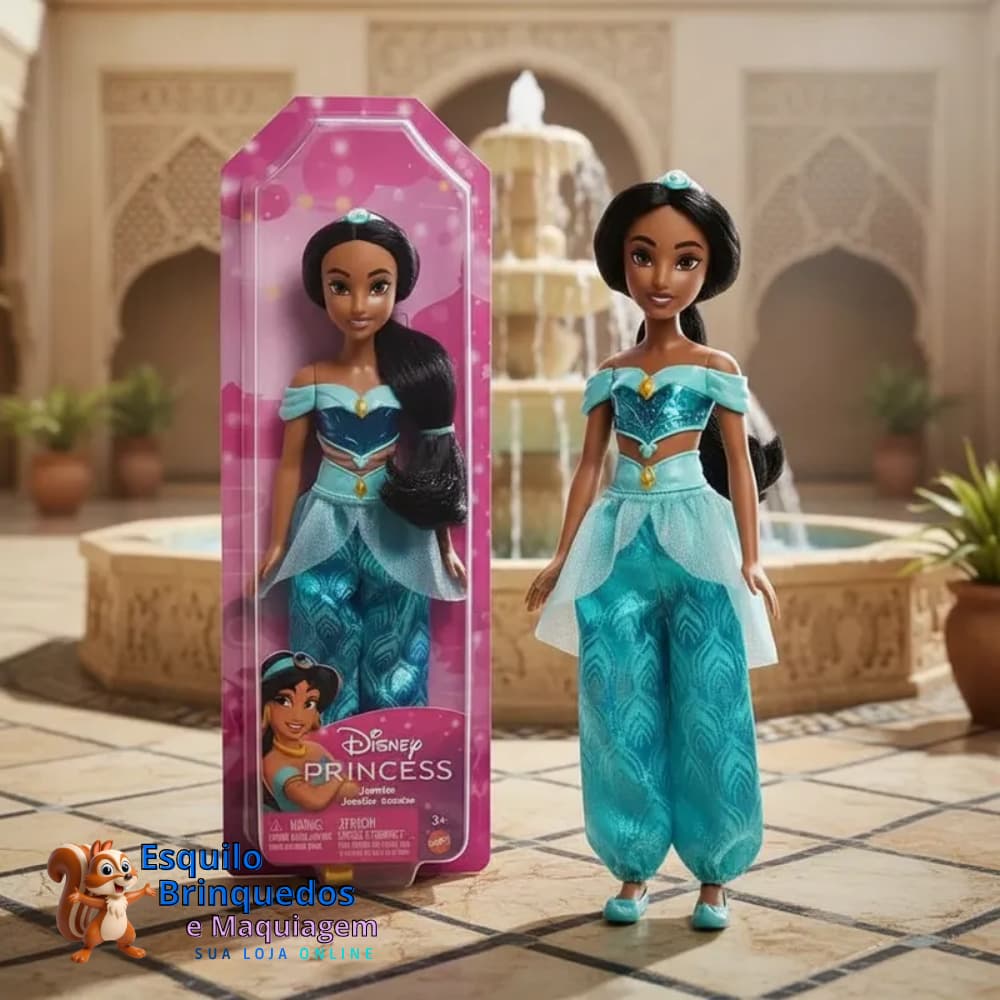 Boneca Disney Princess Jasmine Princesas Disney Mattel