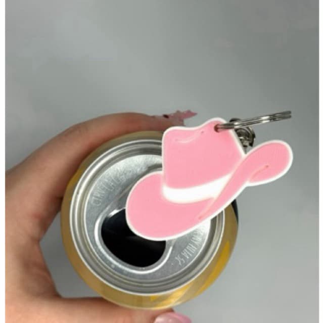 Abridor de Latas Chaveiro Country Chapéu de Cowboy Rodeio| Peão e Boiadeira | Decorativo
