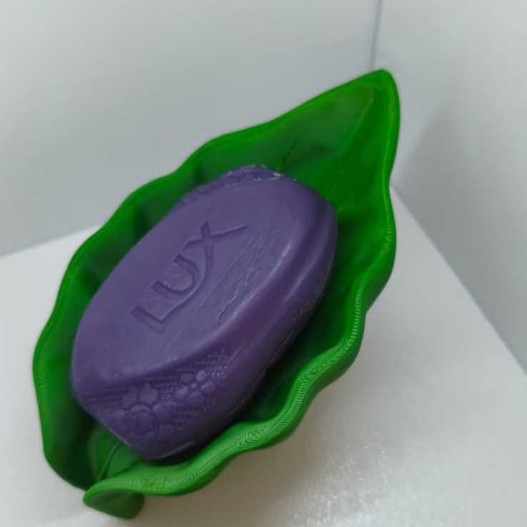Saboneteira, porta sabonete em forma de folha com drenagem feita em impressão 3d de alta qualidade