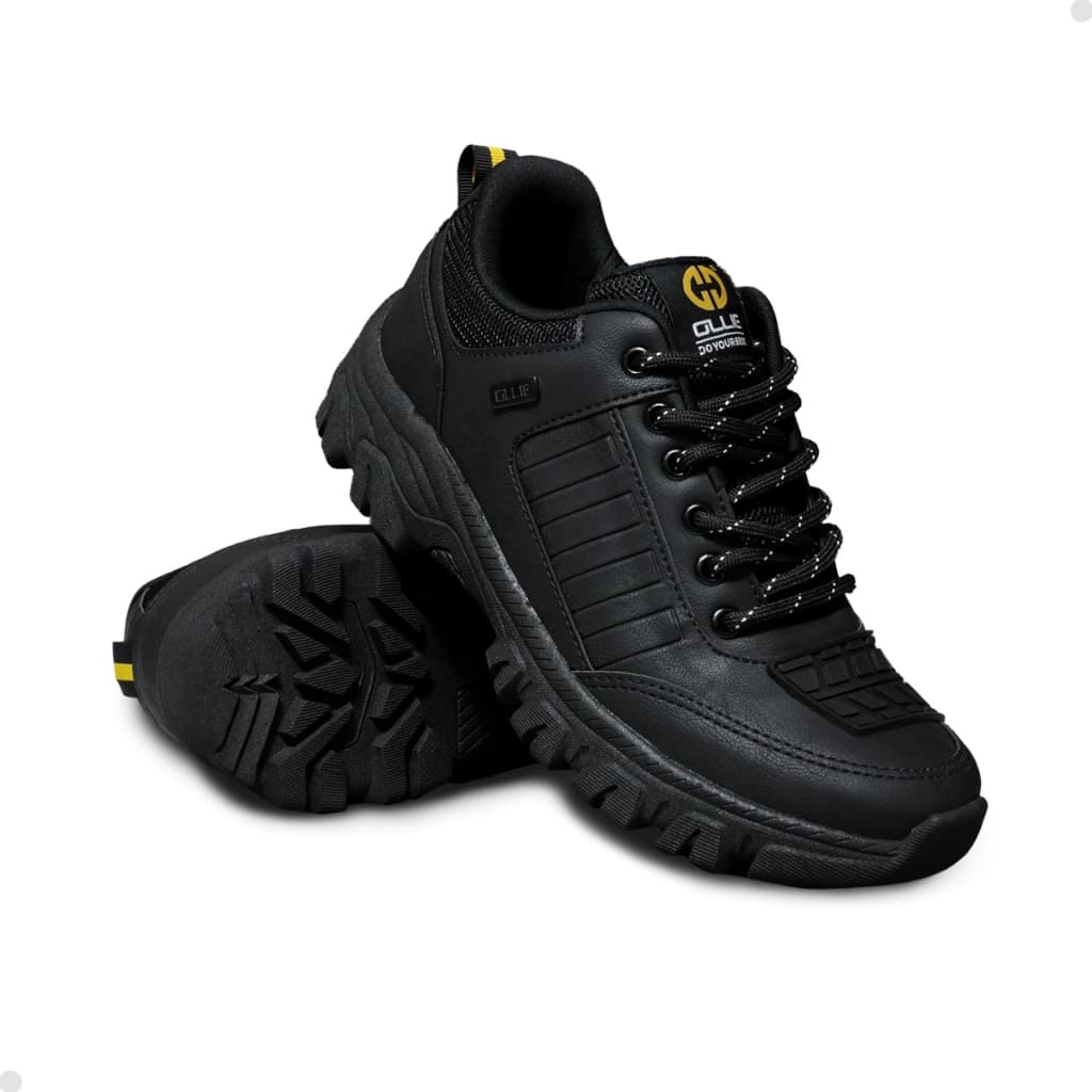 Bota Coturno Masculina Tênis Motoqueiro Botinha Preto Ollie Com Biqueira