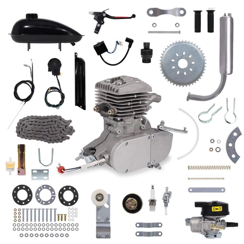 Kit Completo Motor Para Bicicleta Bike Motorizada 100 Cilindradas Motorizada