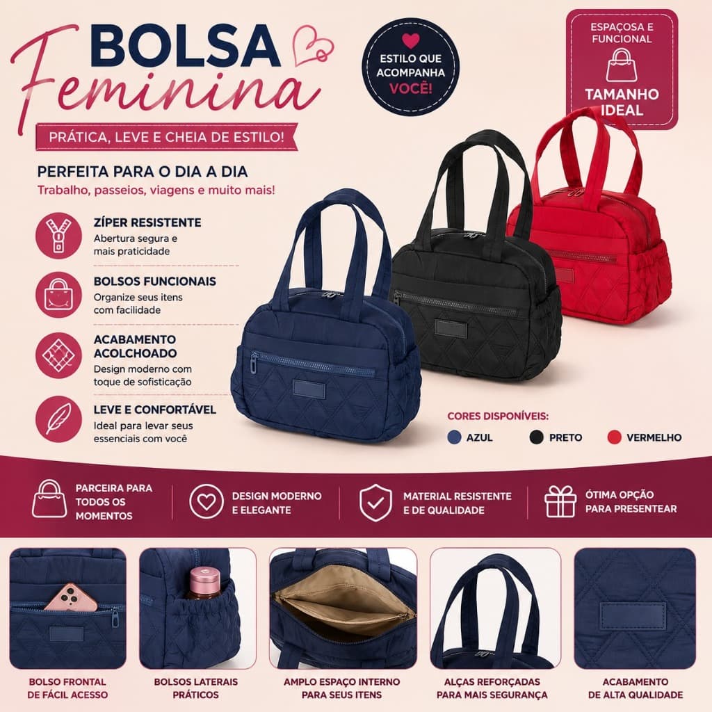 Bolsa Térmica 7L Personalizada com Gravação a Laser Impermeável com Zíper e Compartimentos