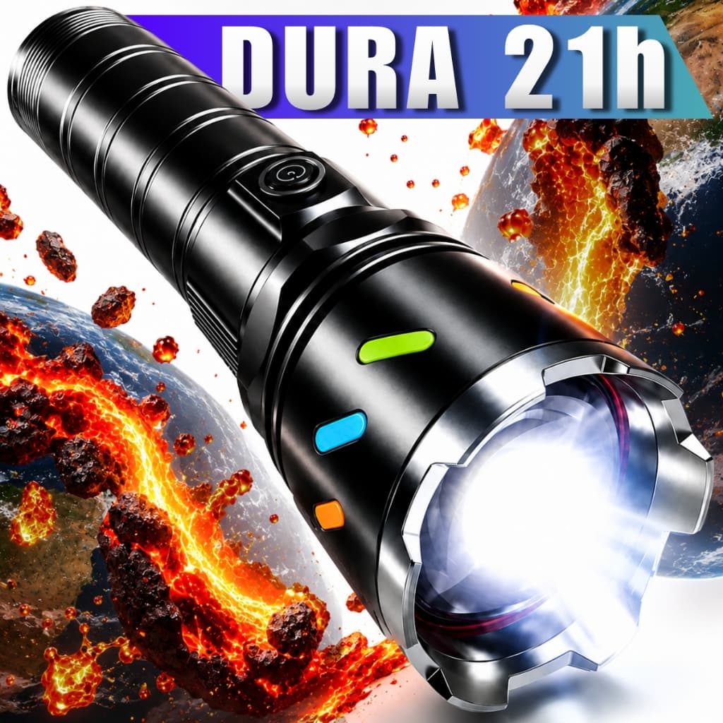 Lanterna Led Super Brilhante Sabre De Luz Potente Zoom Forte