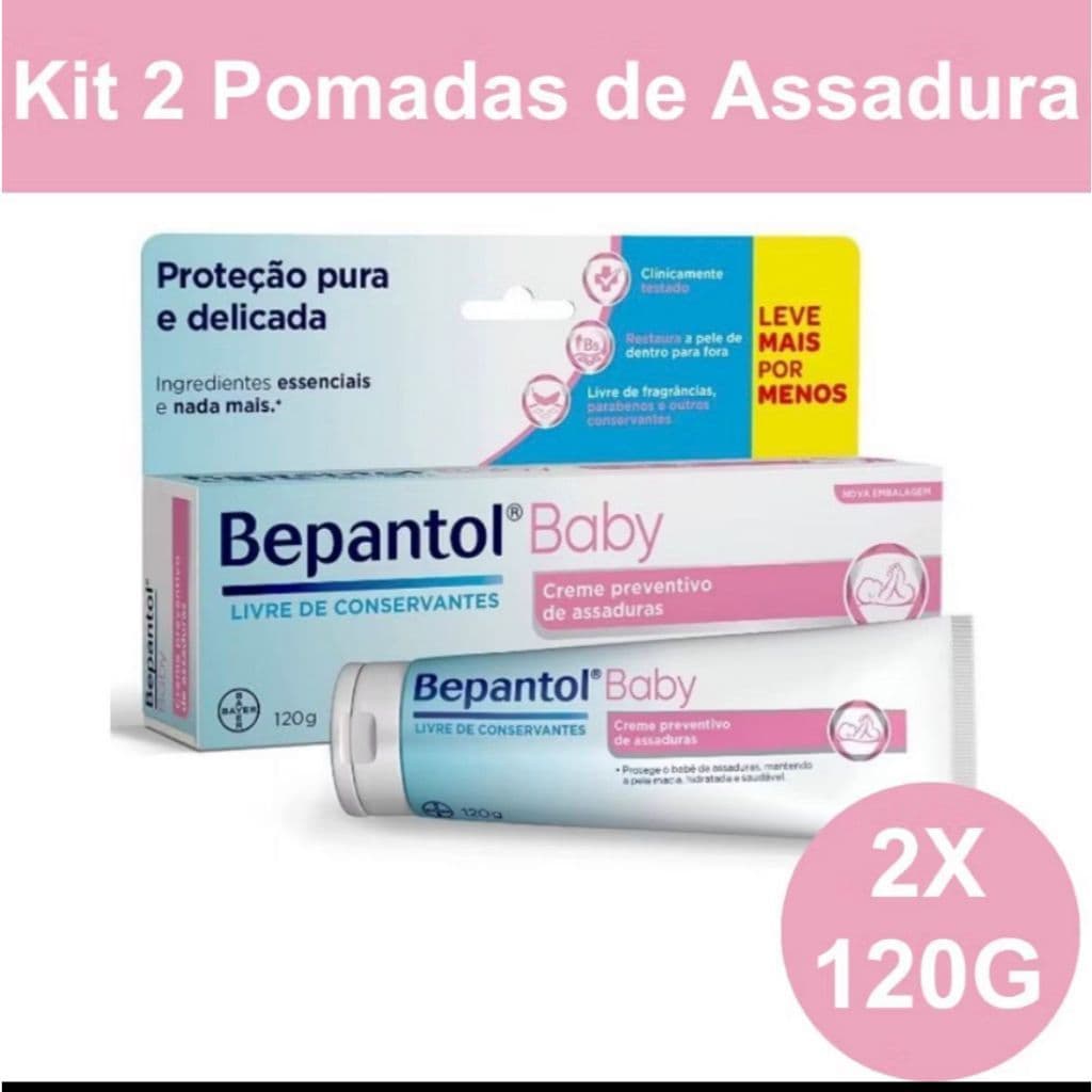 Kit 2 Bepantol Baby 120g - Pomada de Assadura