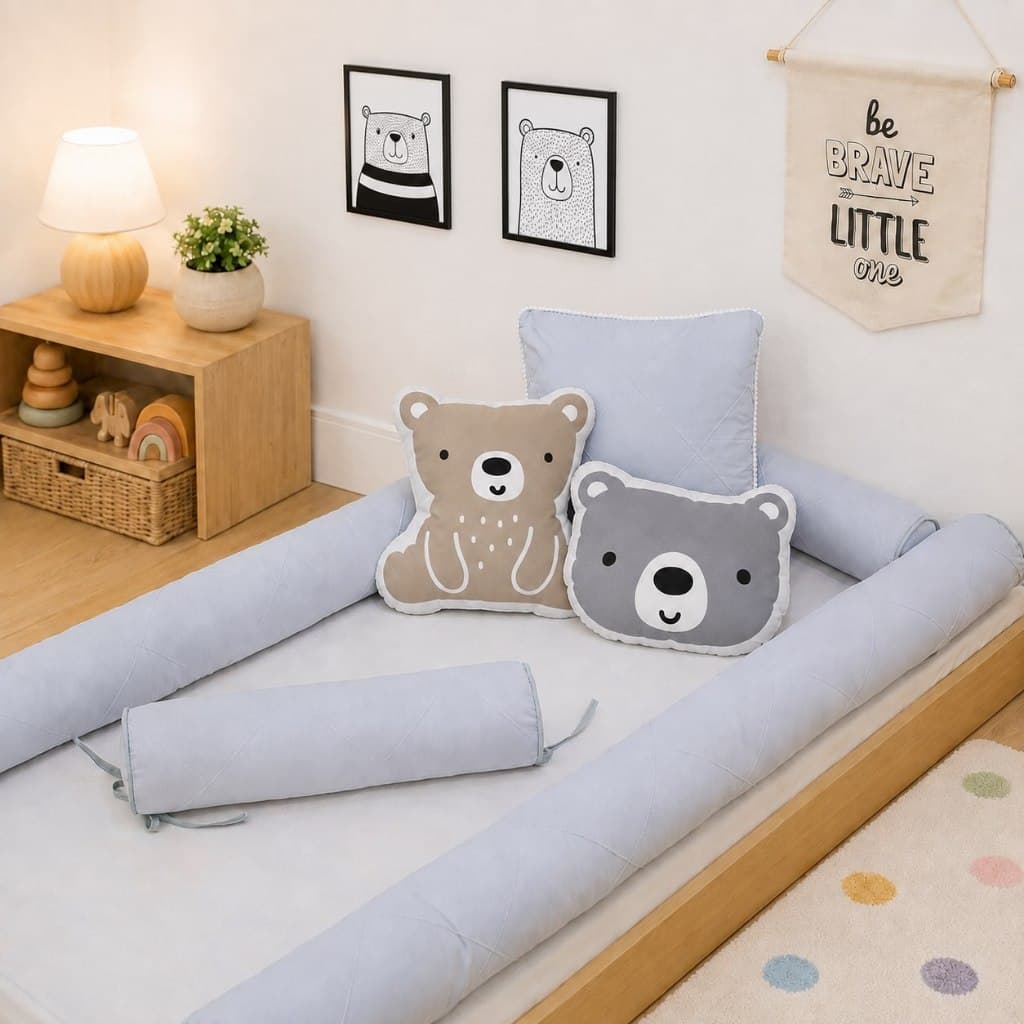 Kit Capas Rolinhos Montessoriano Solteiro 4 peças Nervura