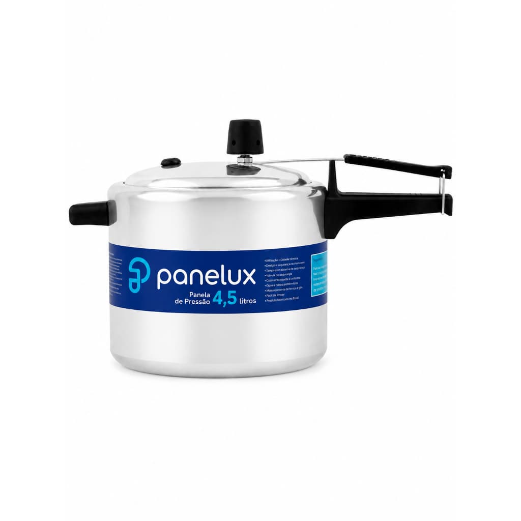 Panela De Pressão 4,5litros Panelux Linha Classic Alto Brilho