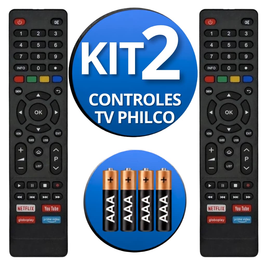 Controle Remoto Compatível com Televisão Philco e Britânia Smart TV | Envio Imediato