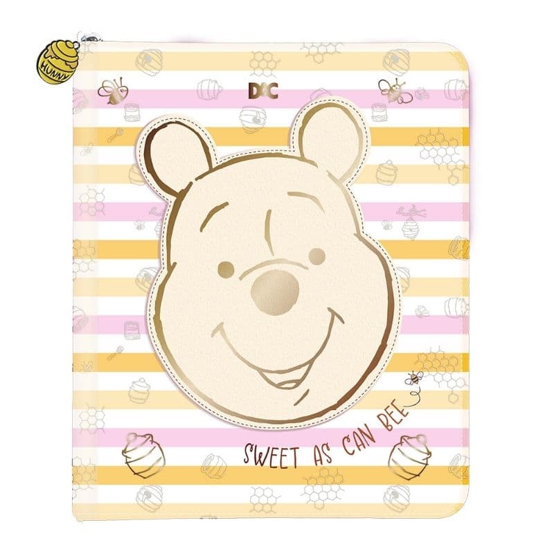 Fichário Universitário Ursinho Pooh com Zíper - Caderno Argolado DAC