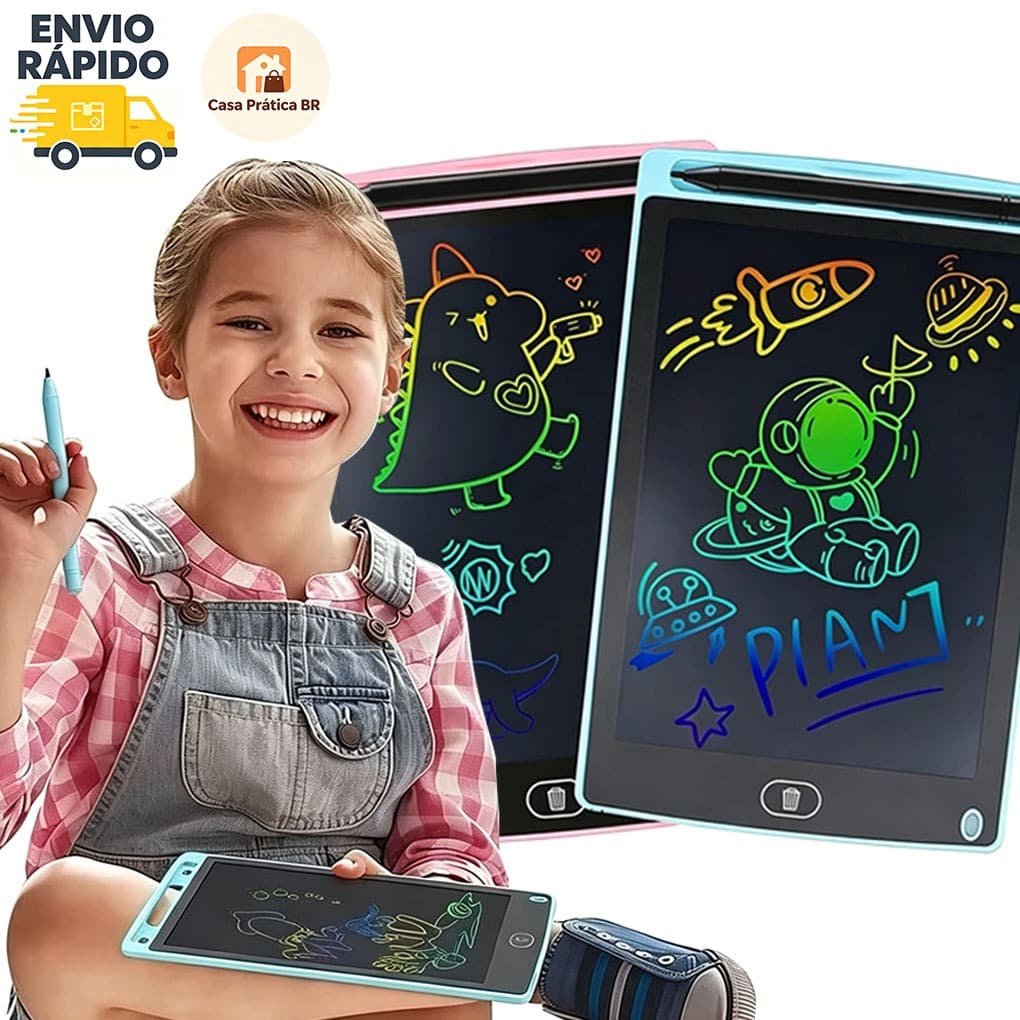 ✈️Envio Rápido｜Lousa Mágica Tela LCD, Tablet Infantil para Escrever e Desenhar 10.5/12.5 Polegadas