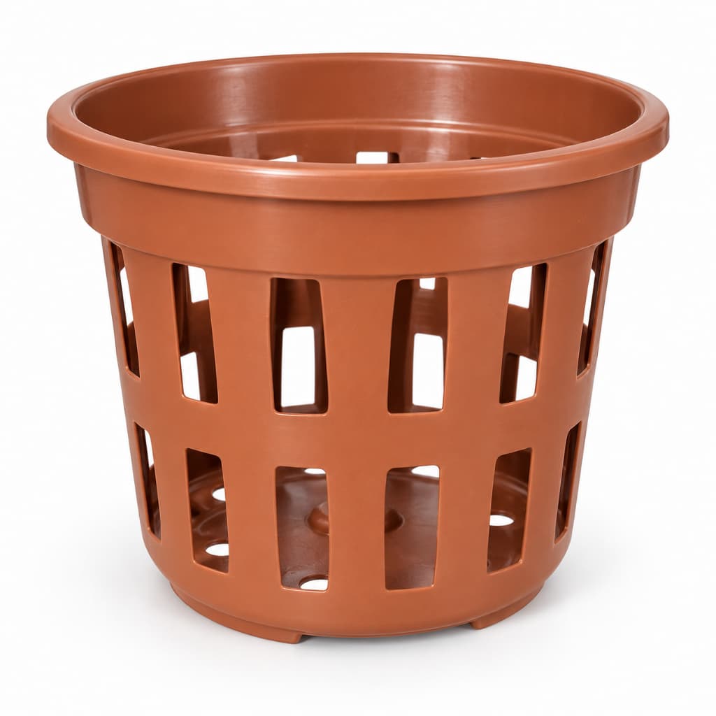 Vaso plástico cestinho - 15cm -  6 unidades