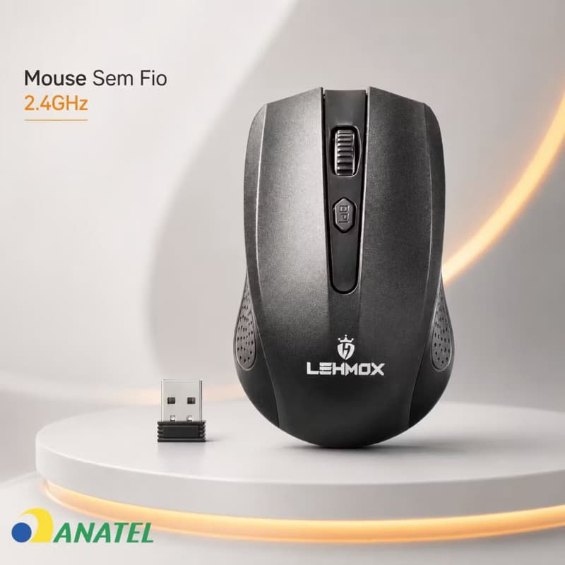 Mouse sem fio recarregável de 1600 DPI，com conexão 2.4GHz e Bluetooth，Para Notebooks, Desktops e Tablets