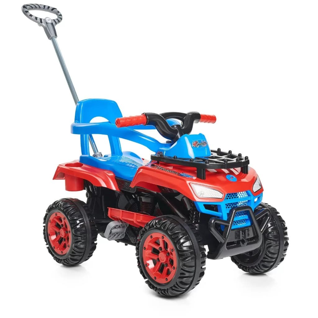 Quadriciclo Infantil Cross Up 2 em 1 Carrinho de Passeio com Haste Guia Passeio e Pedal Calesita