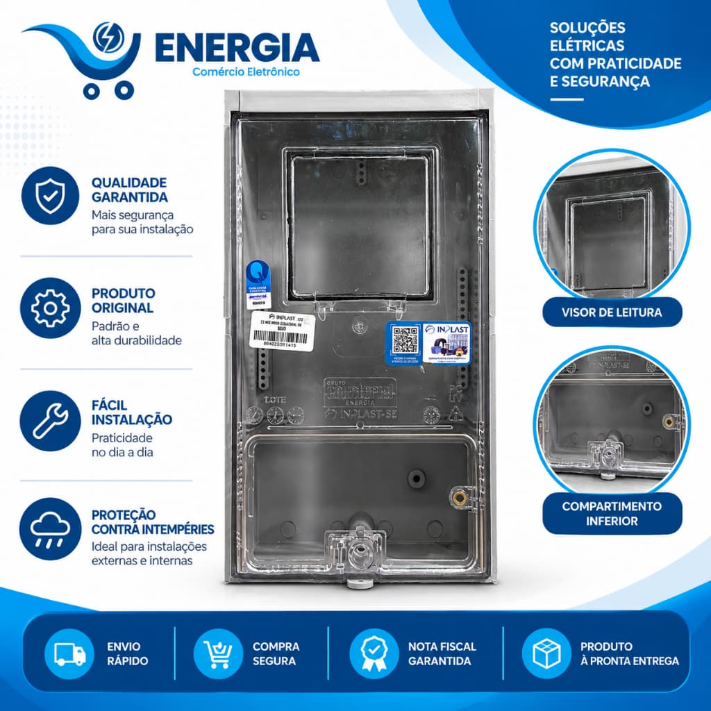 CAIXA PARA MEDIDOR MONOFÁSICO EQUATORIAL