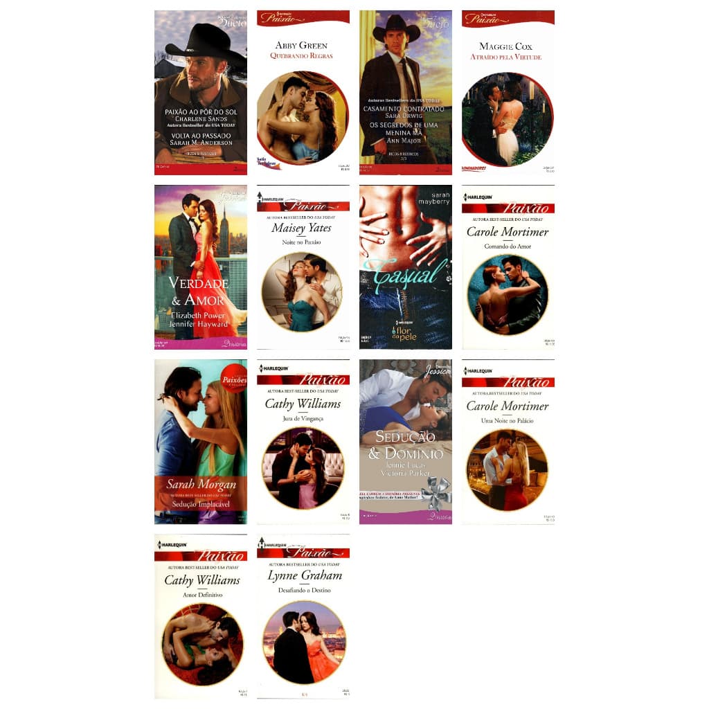 Kit 14 Livros Coleção Romance Harlequin - Lote 2
