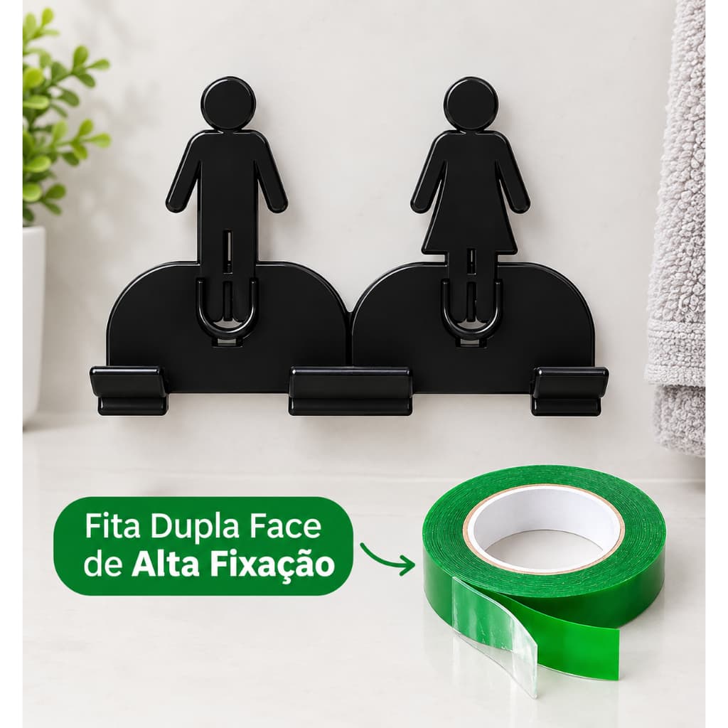 Suporte para Prestobarba Masculino e Feminino – Organizador de Lâminas - Sem furos