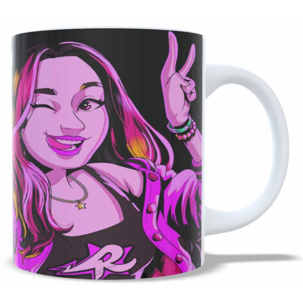 Caneca Cerâmica 330ml - Emilly Vick
