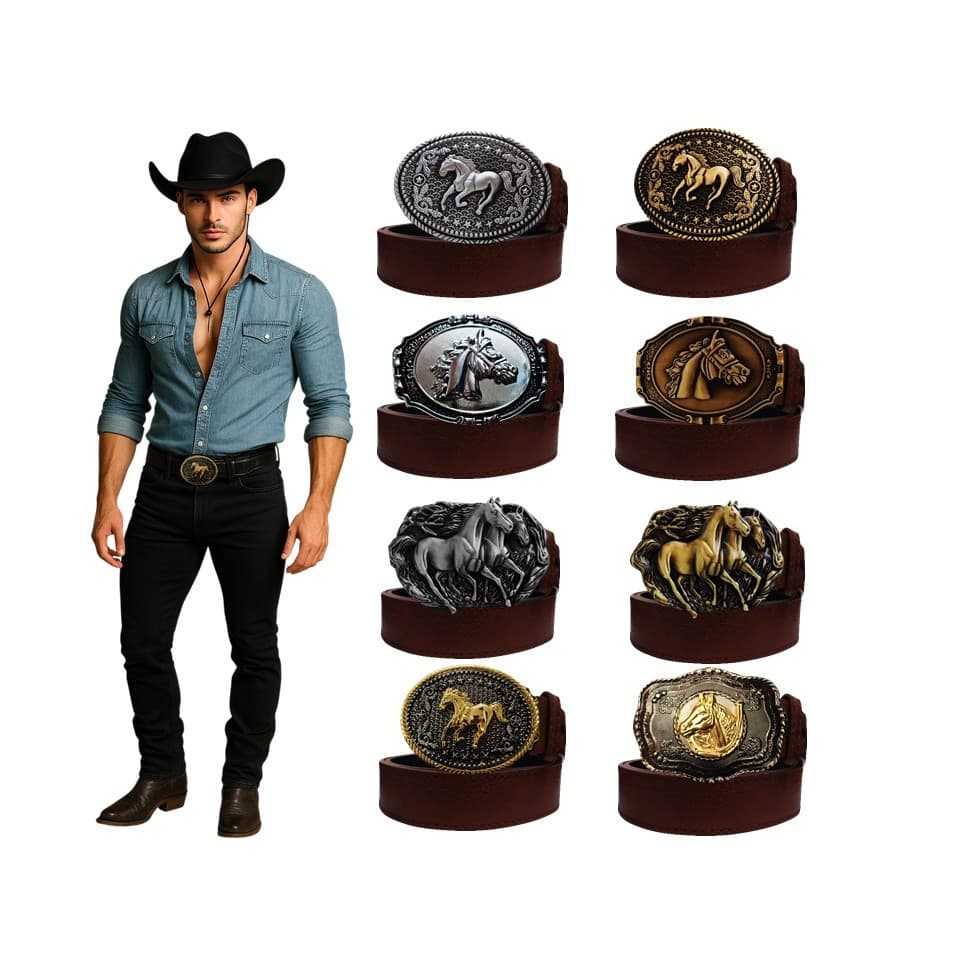 CINTO FIVELA COUNTRY MARROM MASCULINO COWBOY RODEIO FESTA JUNINA SÃO JOÃO