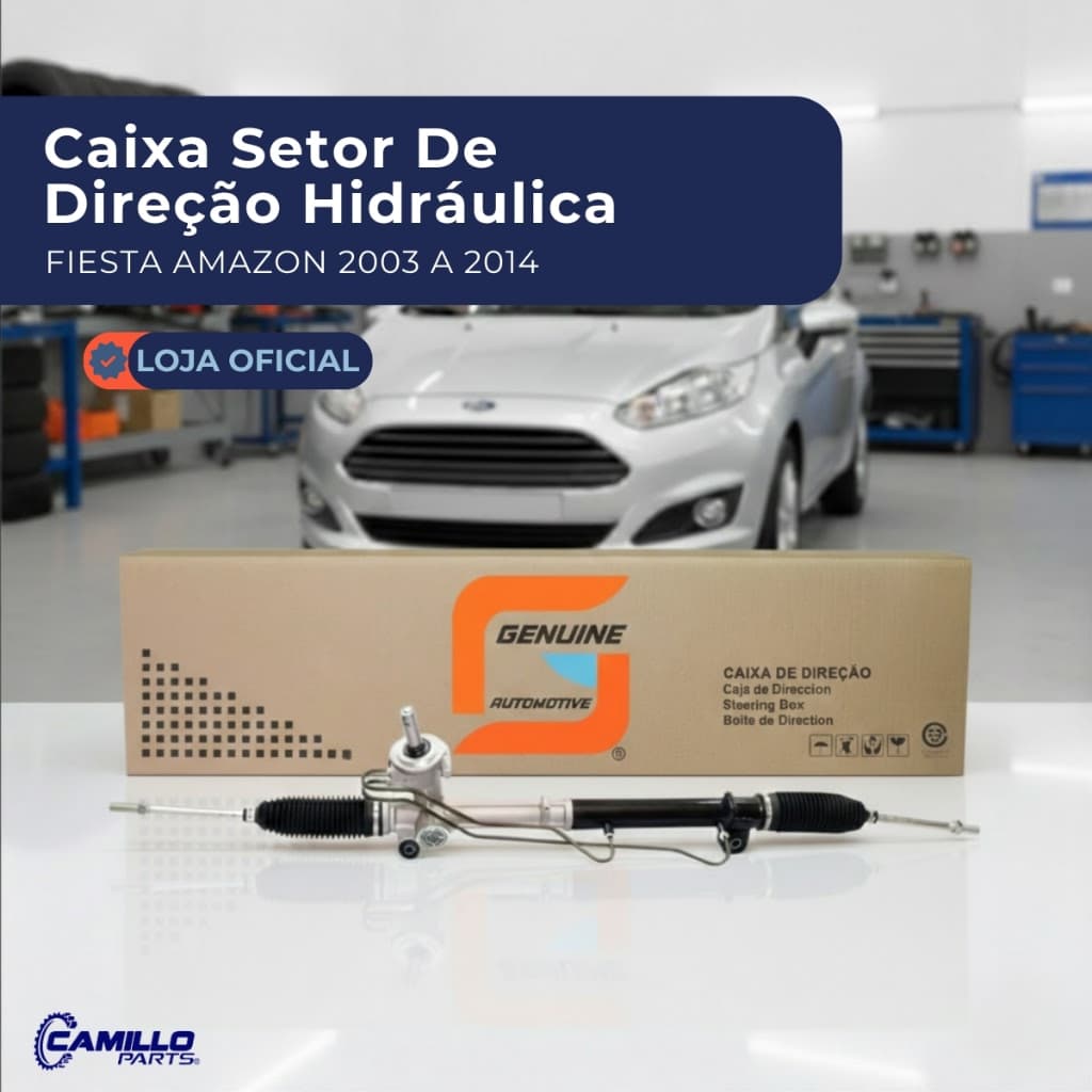 Caixa Direção Hidráulica Nova Ecosport 2003 A 2012 Novo Fiesta 2003 a 2014 Ka 2008 A 2013
