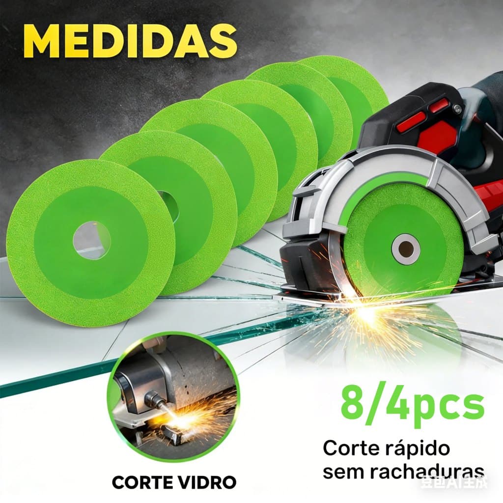 Discos De Corte De Vidro 4 Polegadas 100mm Lâmina De Serra Diamantada Ultrafina Polimento De Mármore Cerâmica